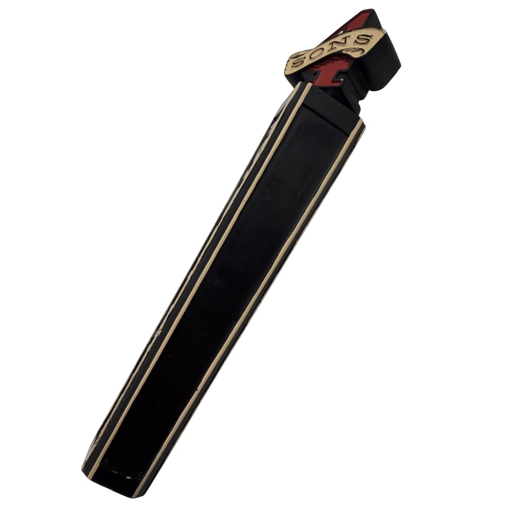 4 Sons Brewing Black Wood Beer Tap Handle Draft Bar Kegerator Accessory